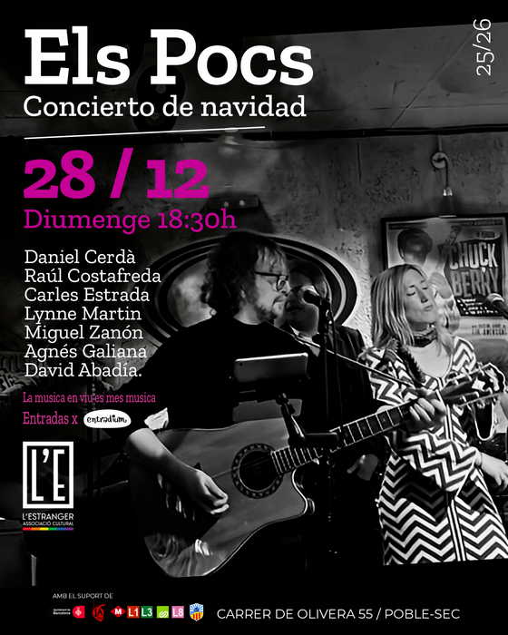 Els Pocs Concierto de navidad L'Estranger Associació Cultural BCN Barcelona