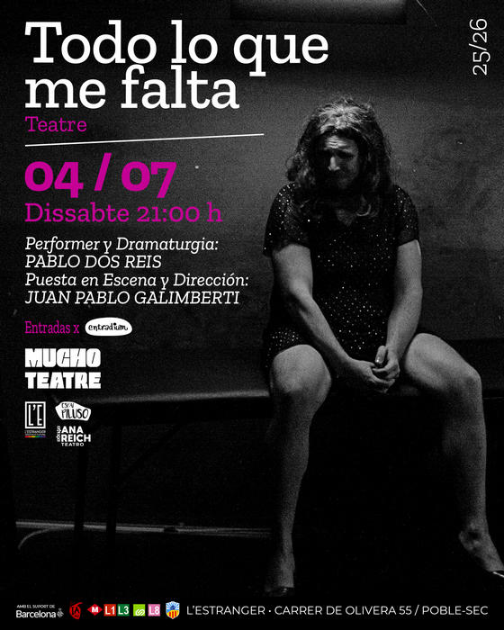 Todo lo que me falta L'Estranger Associació Cultural BCN Barcelona