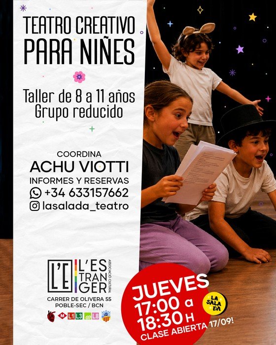 Teatro Creativo para Niñes L'Estranger Associació Cultural BCN Barcelona
