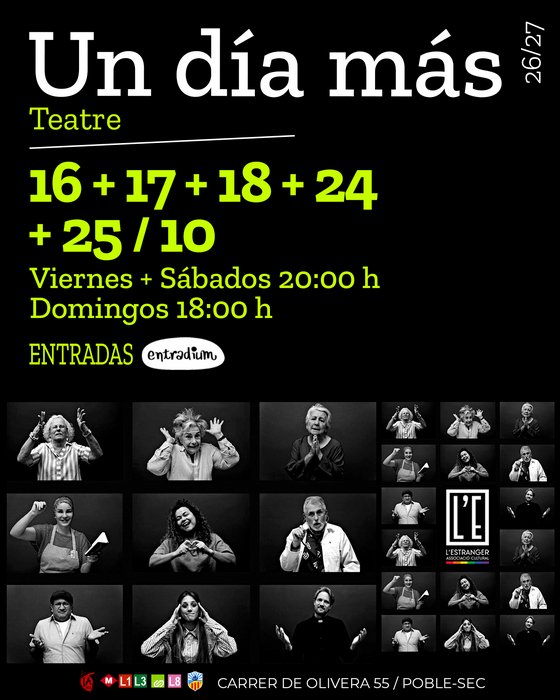 Un dia mas L'Estranger Associació Cultural BCN Barcelona