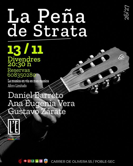 La Peña de Strata L'Estranger Associació Cultural BCN Barcelona
